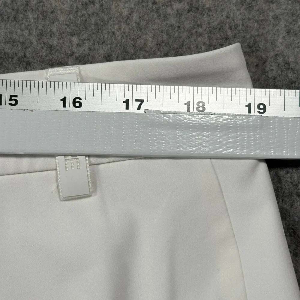 G/FORE Golf Shorts Mens 36 White Technical Performance Stretch Flat Front